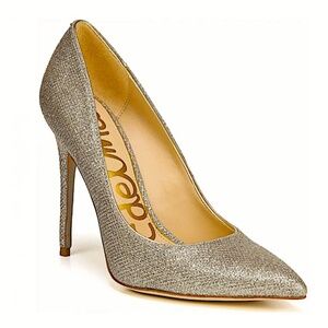 Sam Edelman Hazel Pointed Toe Light Gold Mesh